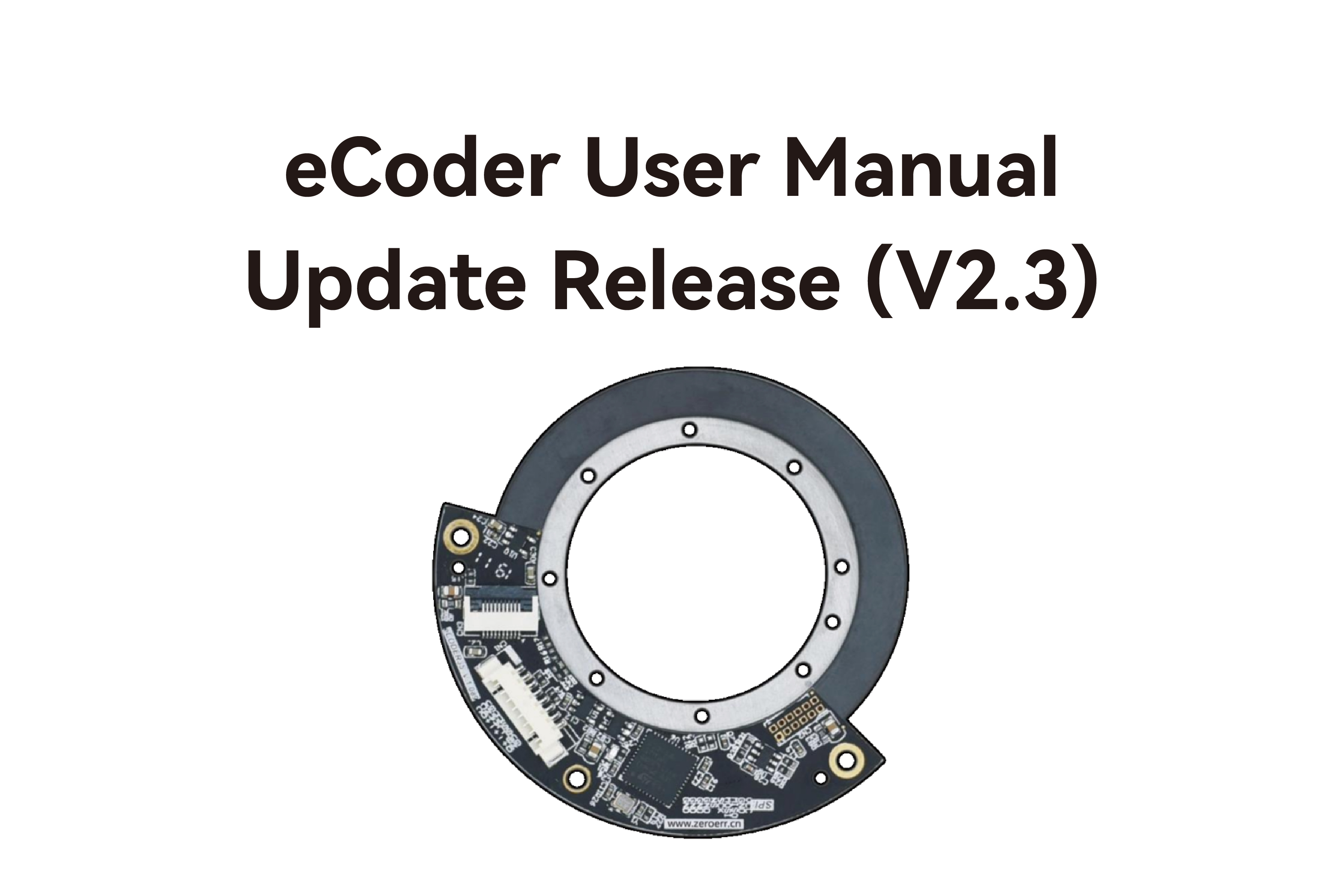 eCoder User Manual  Update Release(V2.3)
