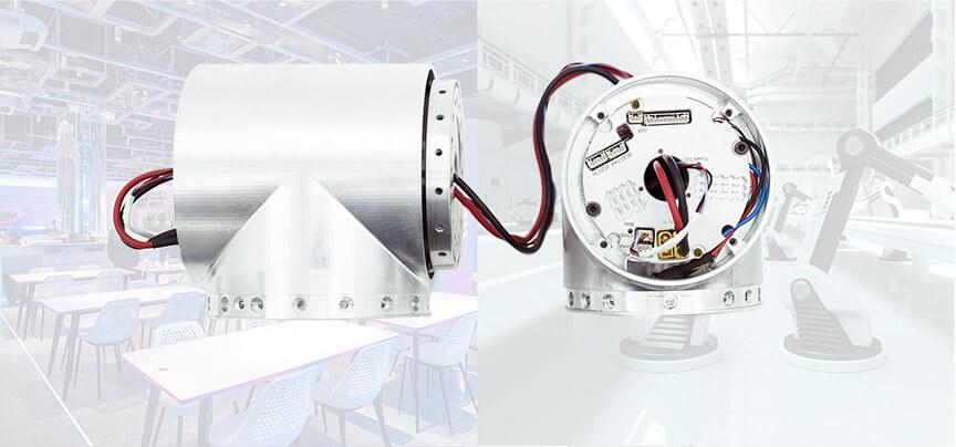 eRob 90T is connected with eRob 80T by eRob cable